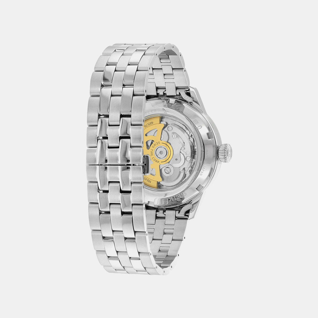 Men Automatic Silver Dial Analog Stainless Steel Watch SSA341J1