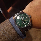 Presage Men Automatic Green Dial Analog Stainless Steel Watch SSA397J1