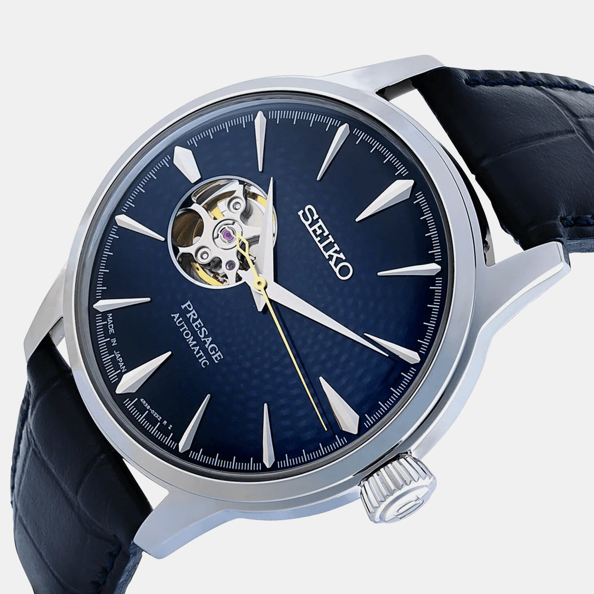 Presage Men Automatic Blue Dial Analog Leather Watch SSA405J1