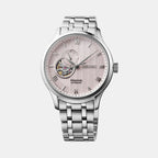 Presage Zen Garden Kyoto Cherry Blossom Men Automatic Pink Dial Analog Stainless Steel Watch SSA465J1