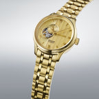 Presage Zen Garden Kyoto Golden Age Men Automatic Gold Dial Analog Stainless Steel Watch SSA468J1