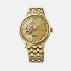 Presage Zen Garden Kyoto Golden Age Men Automatic Gold Dial Analog Stainless Steel Watch SSA468J1