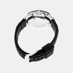 Essentials Men Quartz Black Dial Chronograph Silicone Watch SSB347P1