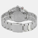 Dress Men Quartz Blue Dial Chronograph Stainless Steel Watch SSB407P1