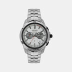 Coutura Men Quartz White Dial Chronograph Stainless Steel Watch SSB433P9