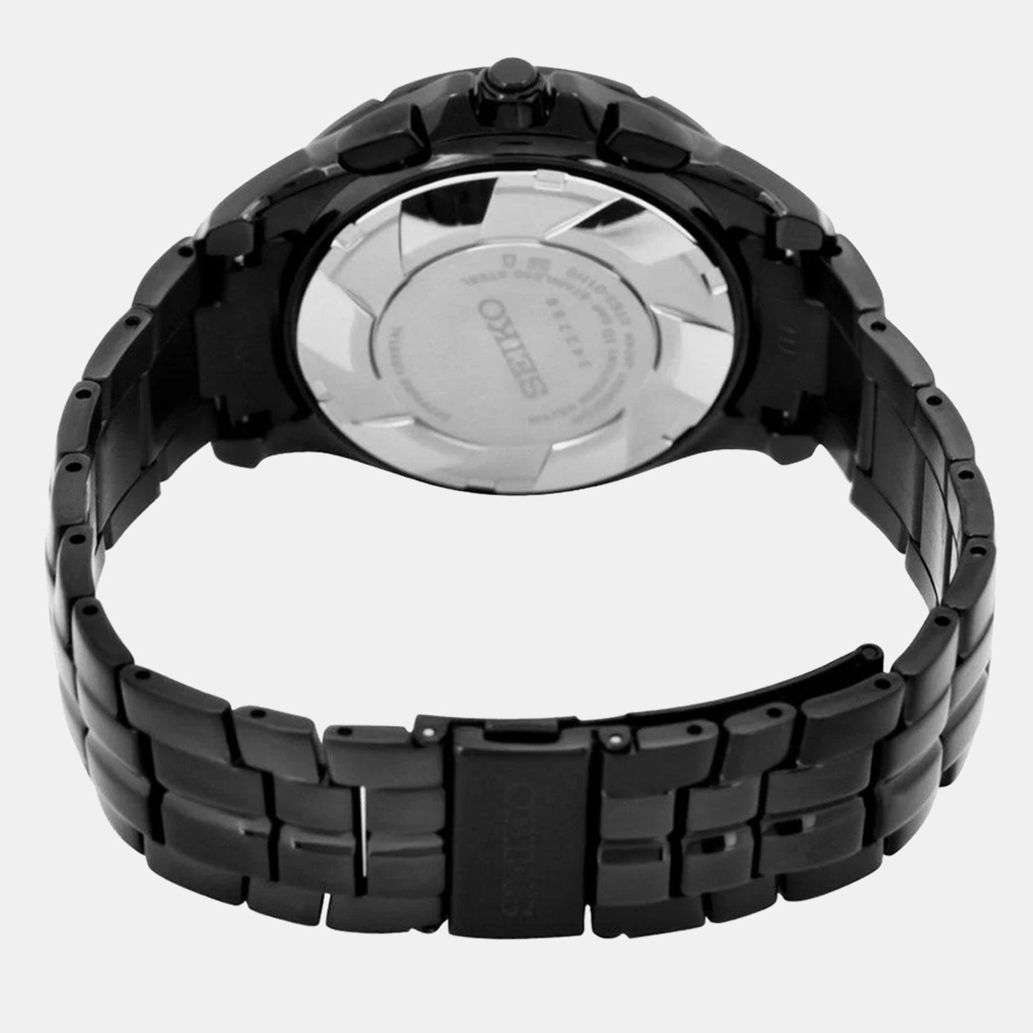 Coutura Men Quartz Black Dial Chronograph Stainless Steel Watch SSB442P1