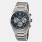 Dress Quartz Men Blue Dail Chronograph Stainless Steel Watch SSB453P1