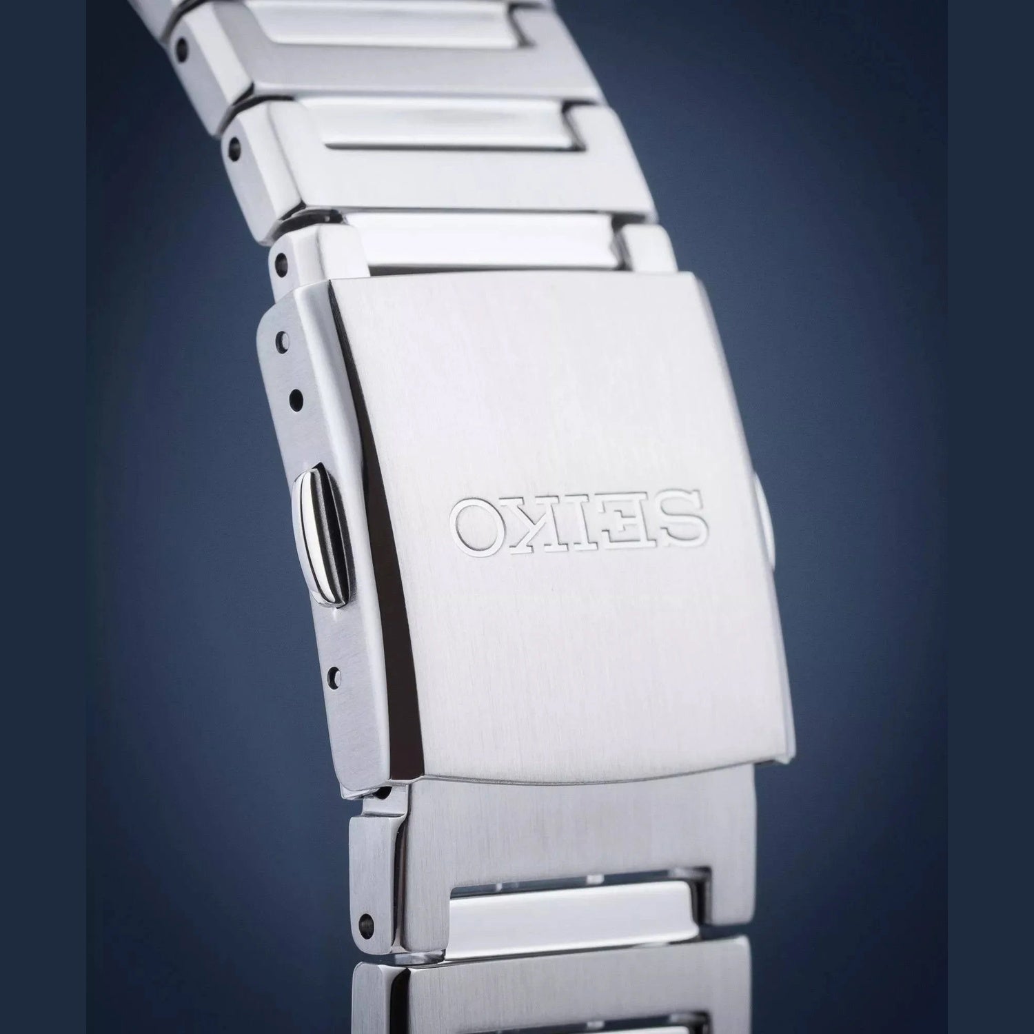 Dress Men Quartz Grey Dial Chronograph Stainless Steel Watch SSB455P1