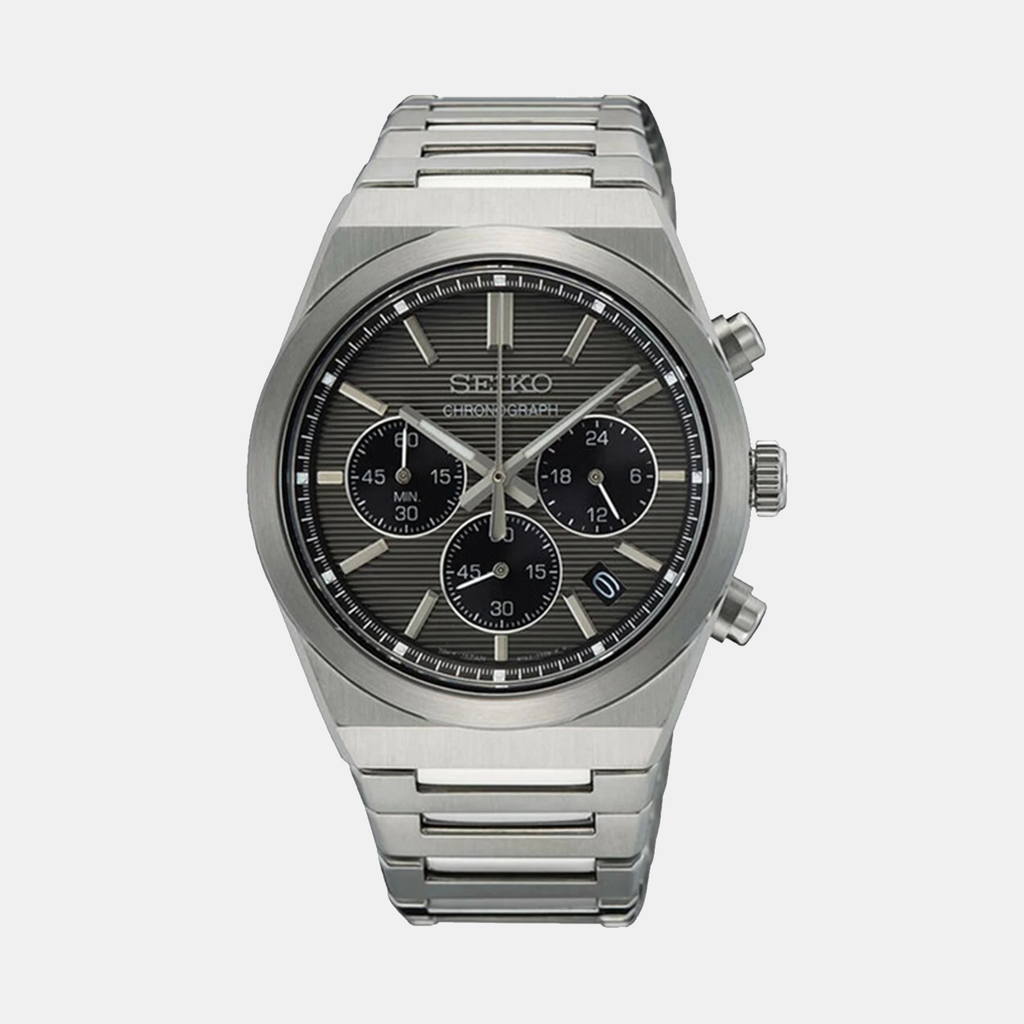 Seiko Round Grey Chronograph watch