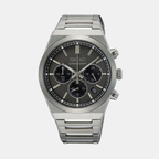 Seiko Round Grey Chronograph watch
