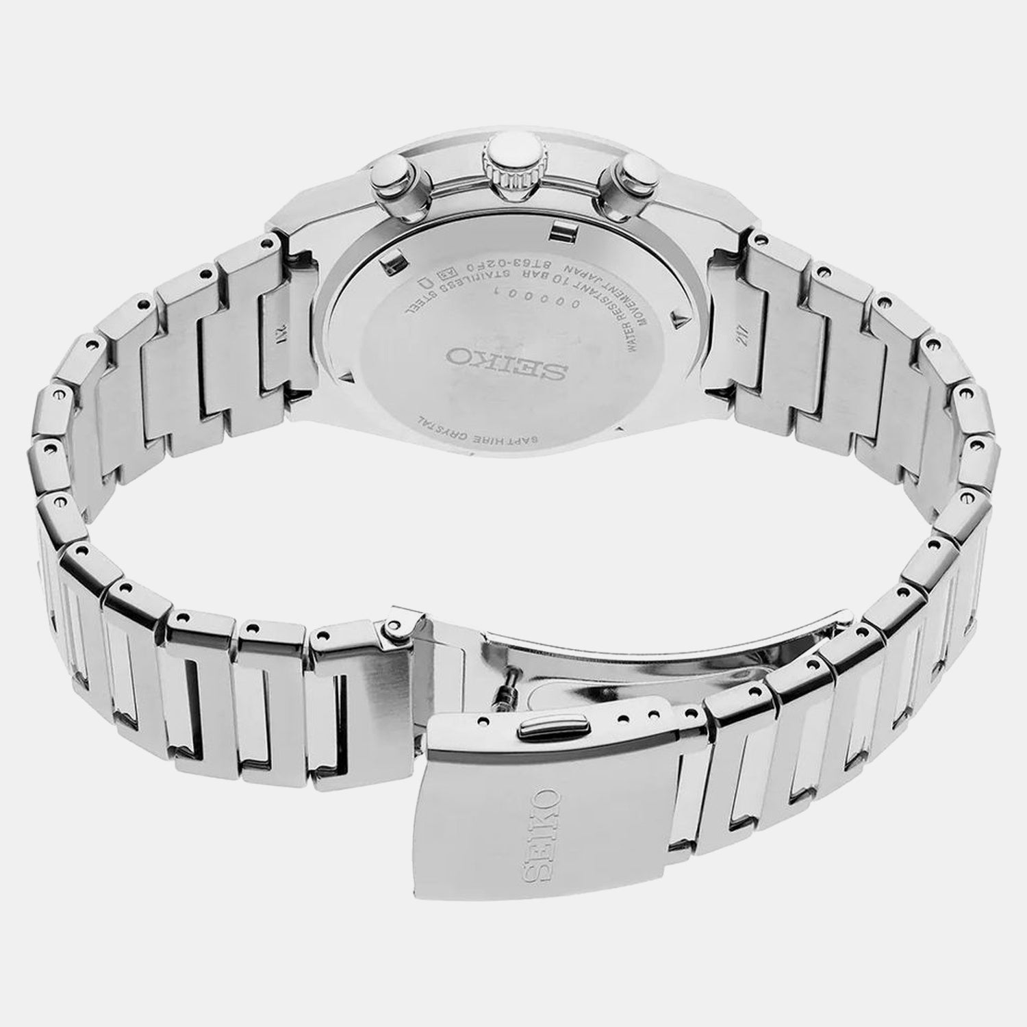Conceptual Men Quartz Blue Dial Chronograph Stainless Steel Watch SSB459P1