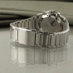 Conceptual Men Quartz Green Dial Chronograph Stainless Steel Watch SSB461P1