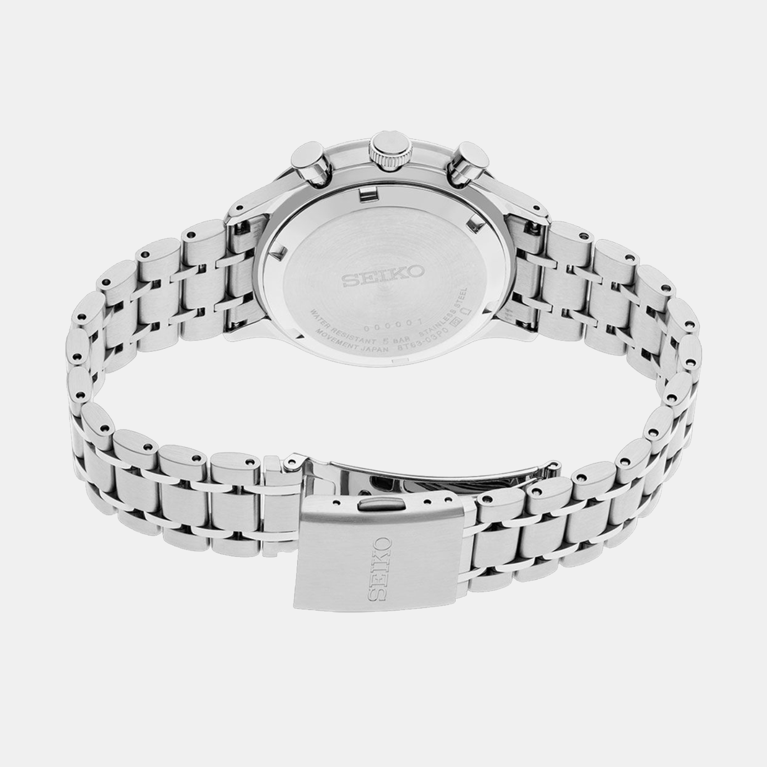 Men Quartz Blue Dial Chronograph Stainless Steel Watch SSB477P1