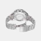 Seiko Sportura Men Quartz Black Dial Chronograph Stainless Steel Watch SSC357P1