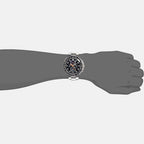 Prospex Men Solar Black Dial Chronograph Stainless Steel Watch SSC487P1
