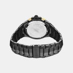 Coutura Men Solar Black Dial Chronograph Stainless Steel Watch SSC573P1