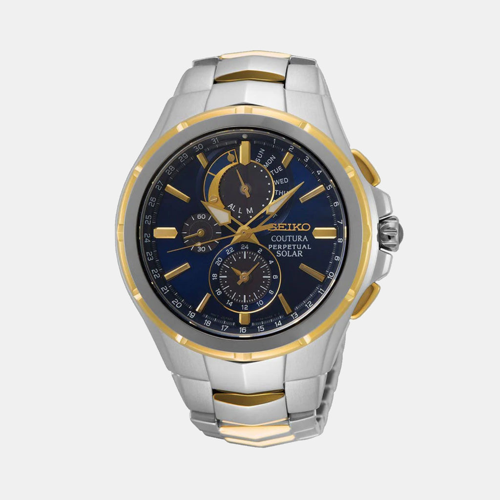 Coutura Men Quartz Black Dial Analog Stainless Steel Watch SSC798P1