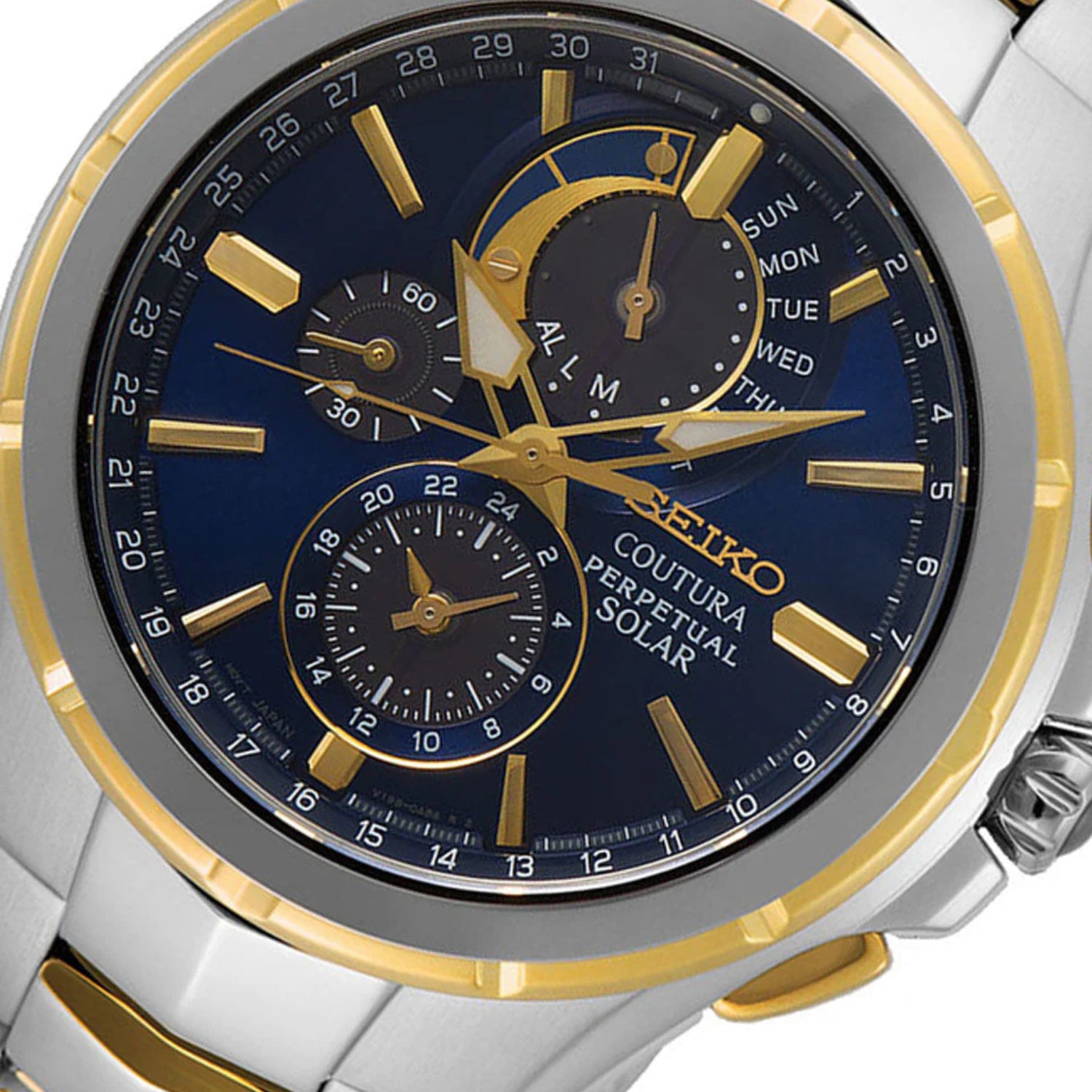 Coutura Men Quartz Black Dial Analog Stainless Steel Watch SSC798P1