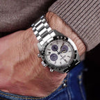 Prospex Men Solar White Dial Chronograph Metal Watch SSC813P1