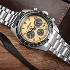 Prospex Men Solar Beige Dial Chronograph Stainless Steel Watch SSC817P1