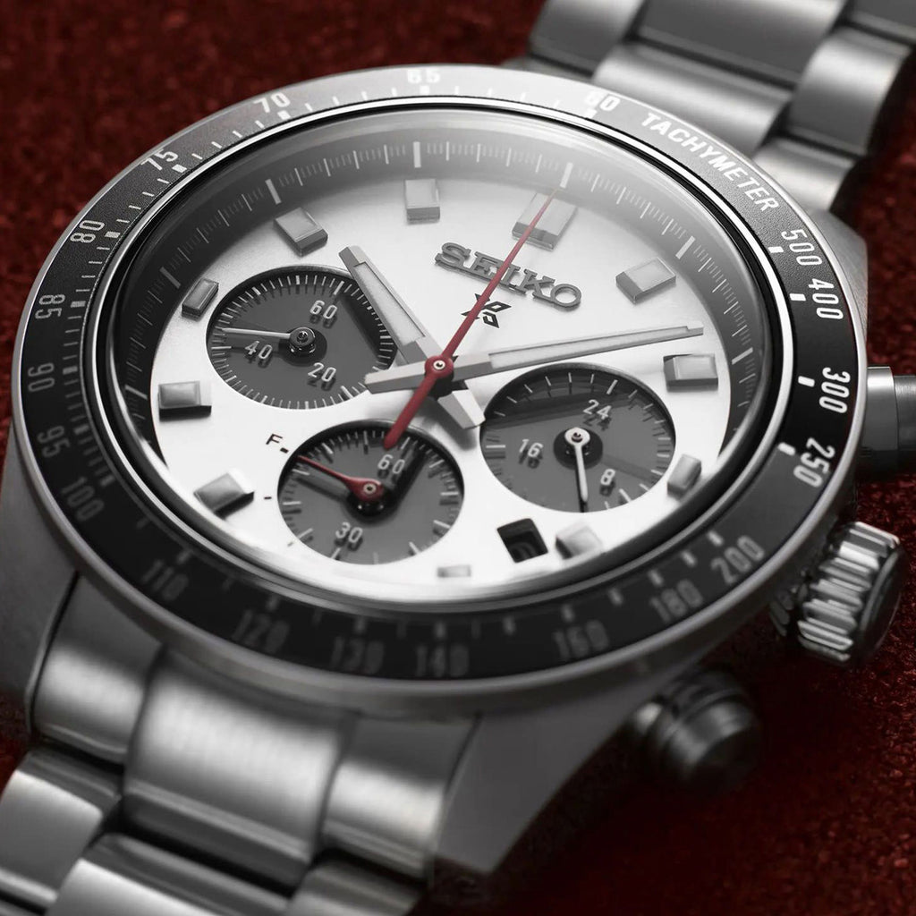 Prospex Men Solar White Dial Chronograph Stainless Steel Watch SSC911P1