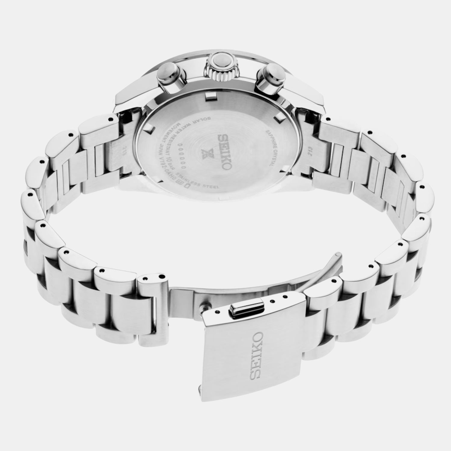 Prospex Men Solar Black Dial Analog Stainless Steel Watch SSC915P1