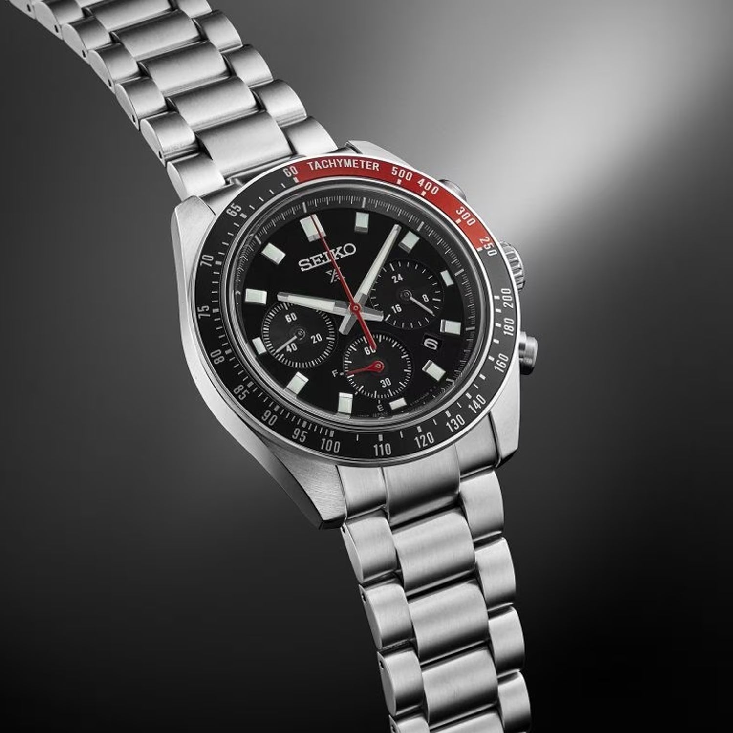 Prospex Men Solar Black Dial Analog Stainless Steel Watch SSC915P1