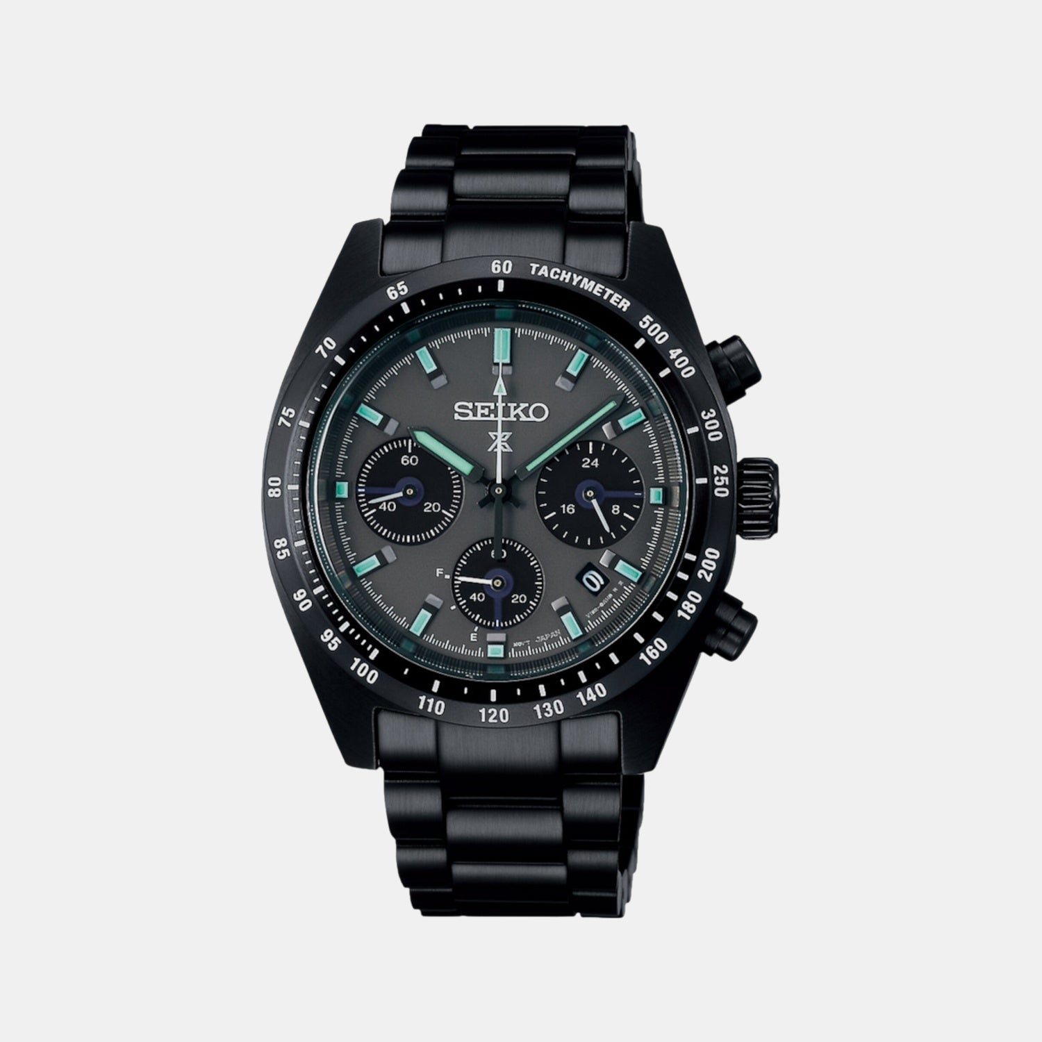 Prospex Men Solar Black Dial Chronograph Stainless Steel Watch SSC917P1