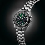 Prospex Men Solar Green Dial Chronograph Stainless Steel Watch SSC933P1