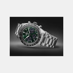 Prospex Men Solar Green Dial Chronograph Stainless Steel Watch SSC933P1