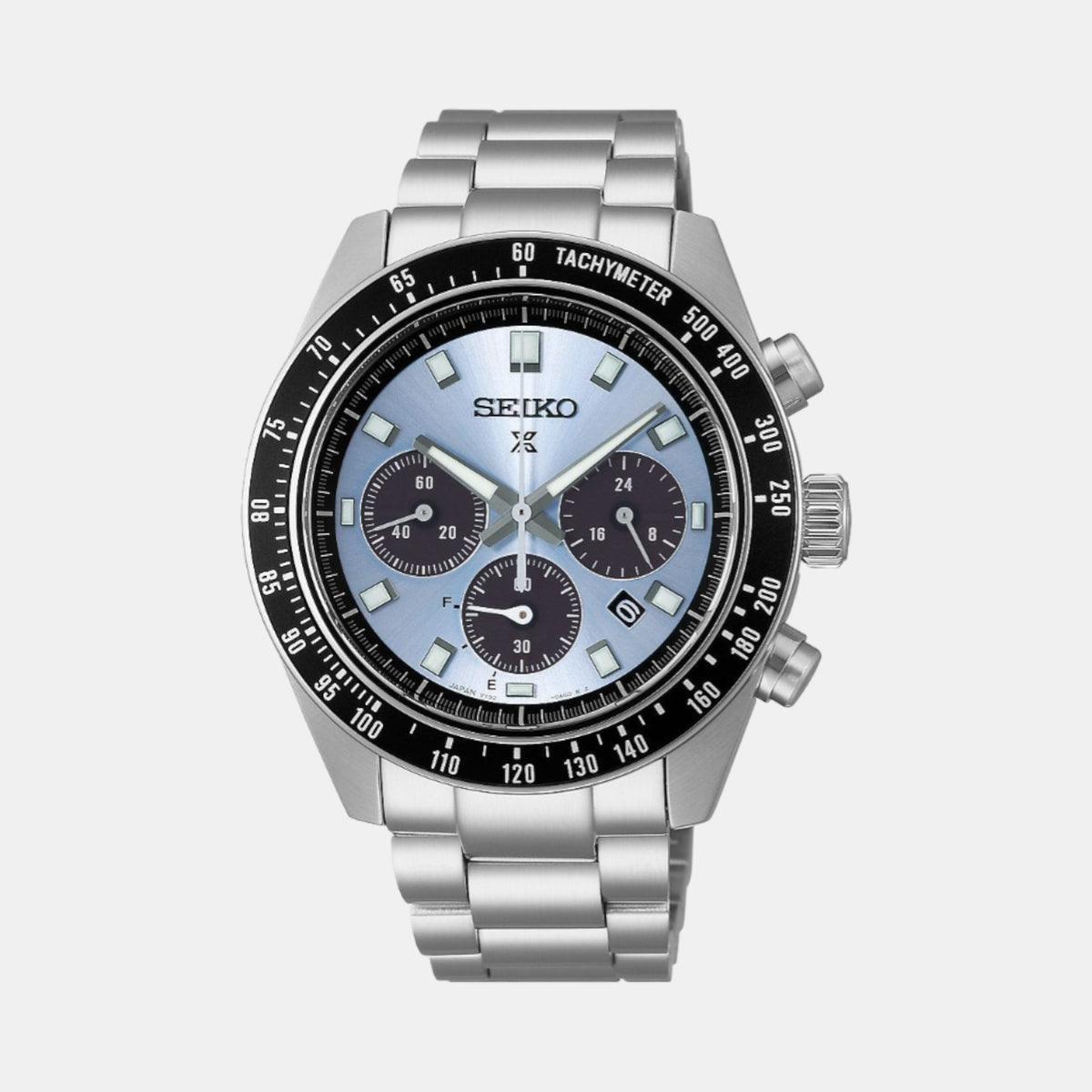 Seiko Round Blue Chronograph watch