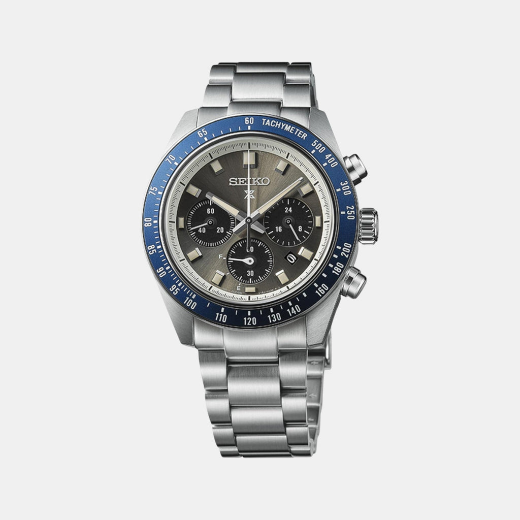 Prospex Men Solar Grey Dial Chronograph Stainless Steel Watch SSC939P1