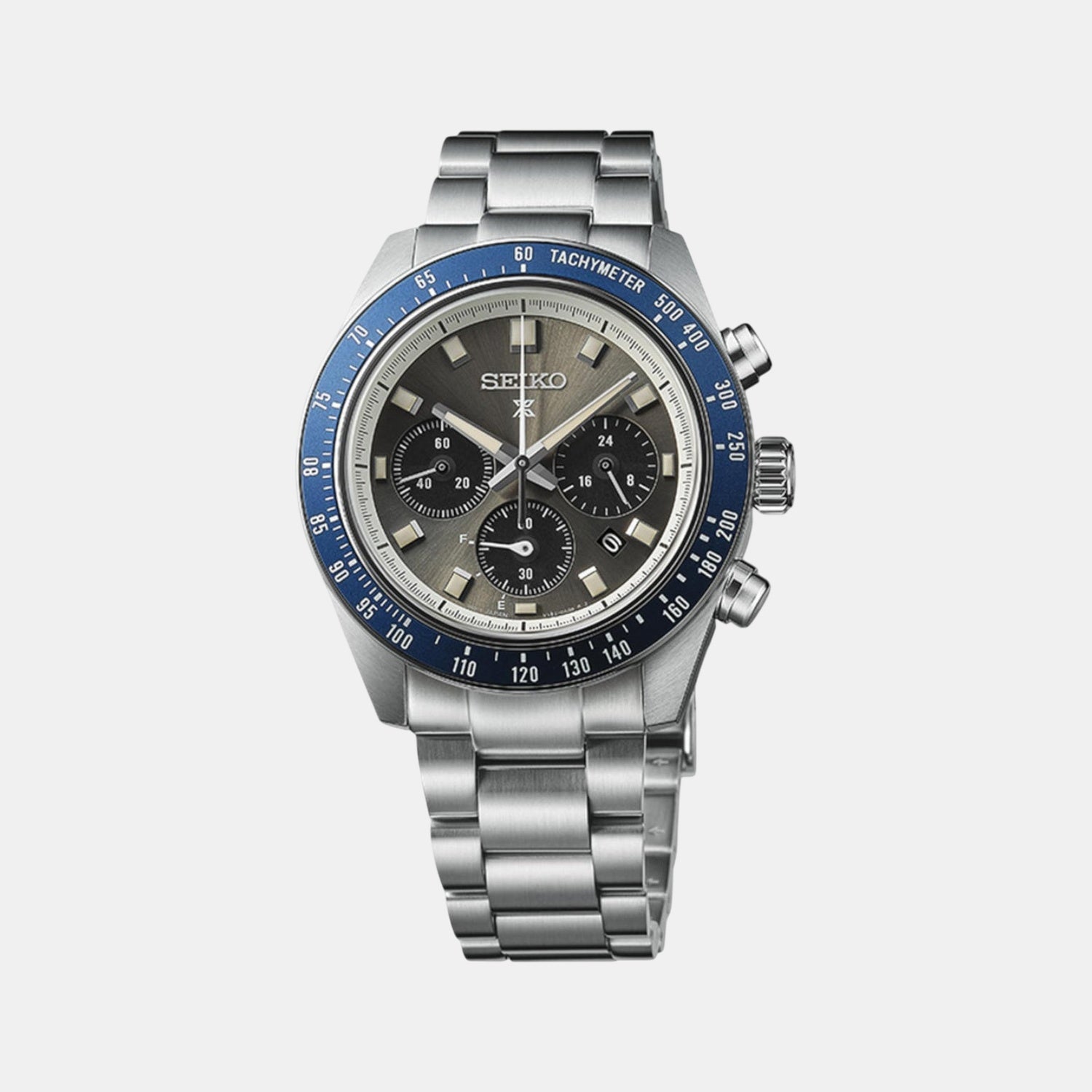 Prospex Men Solar Grey Dial Chronograph Stainless Steel Watch SSC939P1