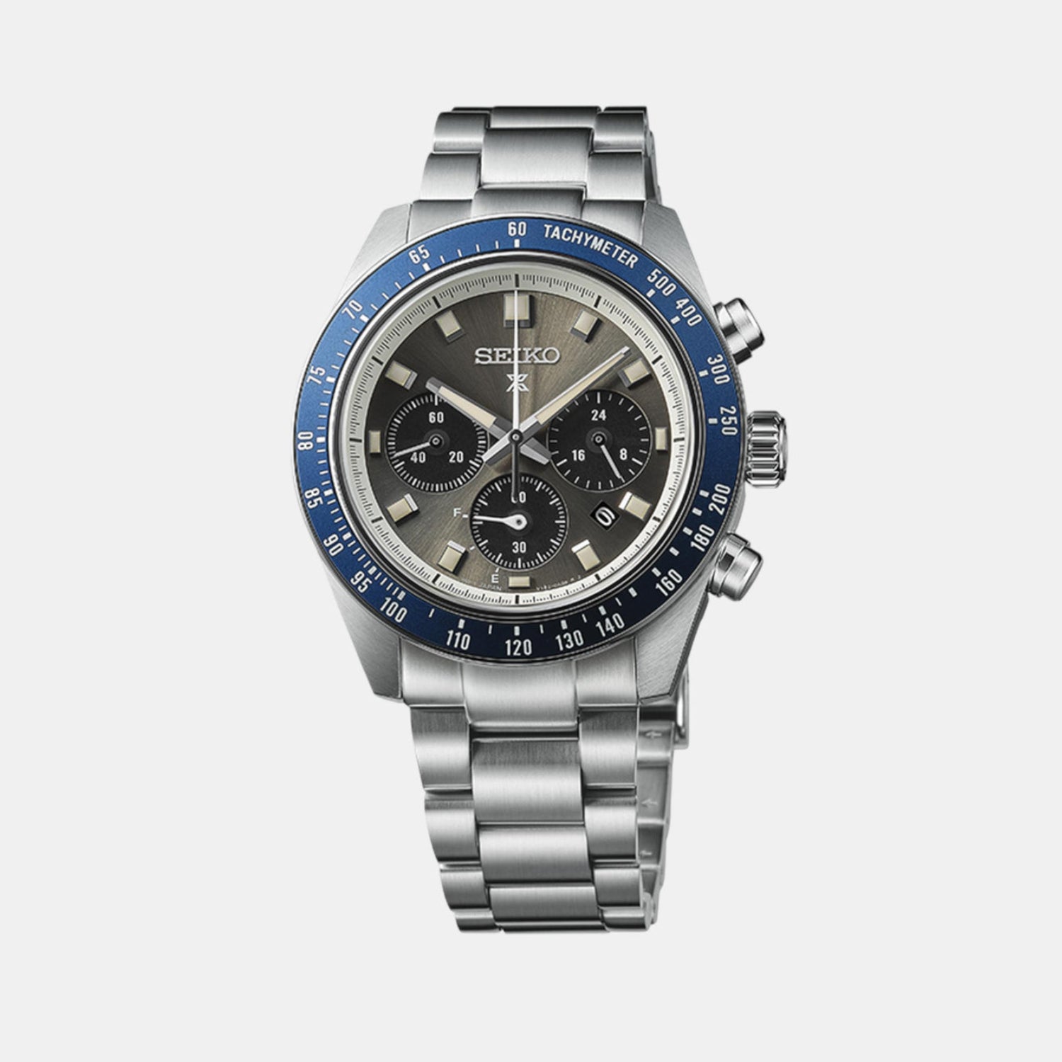 Prospex Men Solar Grey Dial Chronograph Stainless Steel Watch SSC939P1