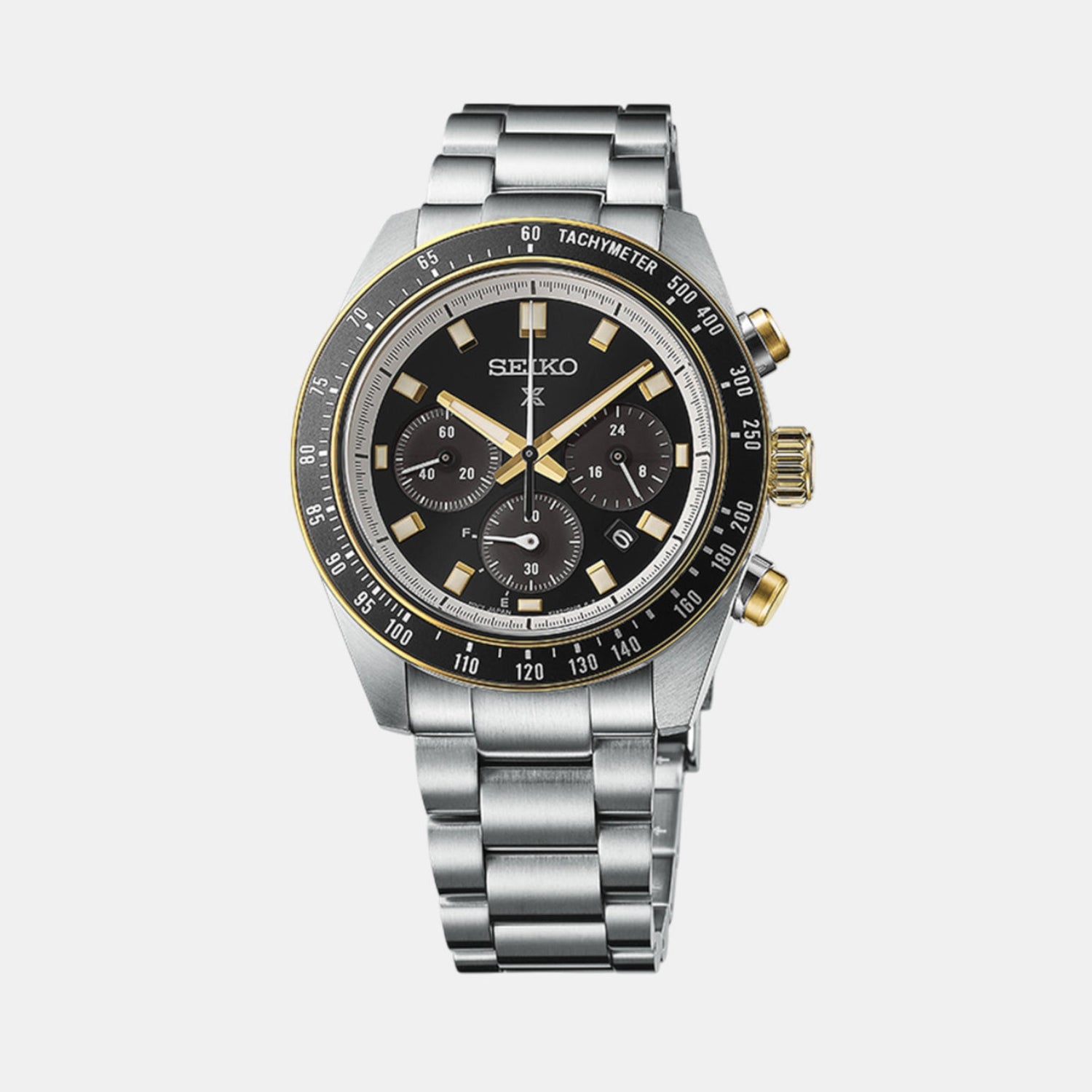 Seiko Prospex Men Solar Black Dial Chronograph Stainless Steel Watch  SSC941P1