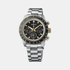 Prospex Men Solar Black Dial Chronograph Stainless Steel Watch SSC941P1