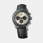 Prospex Men Solar Ivory Dial Chronograph Leather Watch SSC943P1