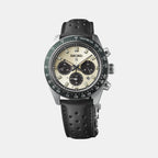 Prospex Men Solar Ivory Dial Chronograph Leather Watch SSC943P1