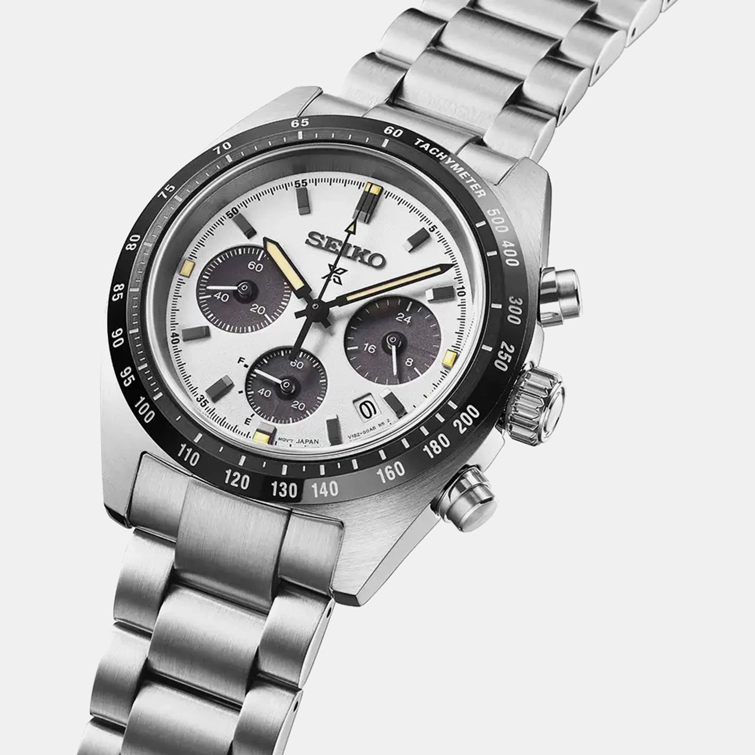 Prospex Men Solar White Dial Chronograph Stainless Steel Watch SSC961P1