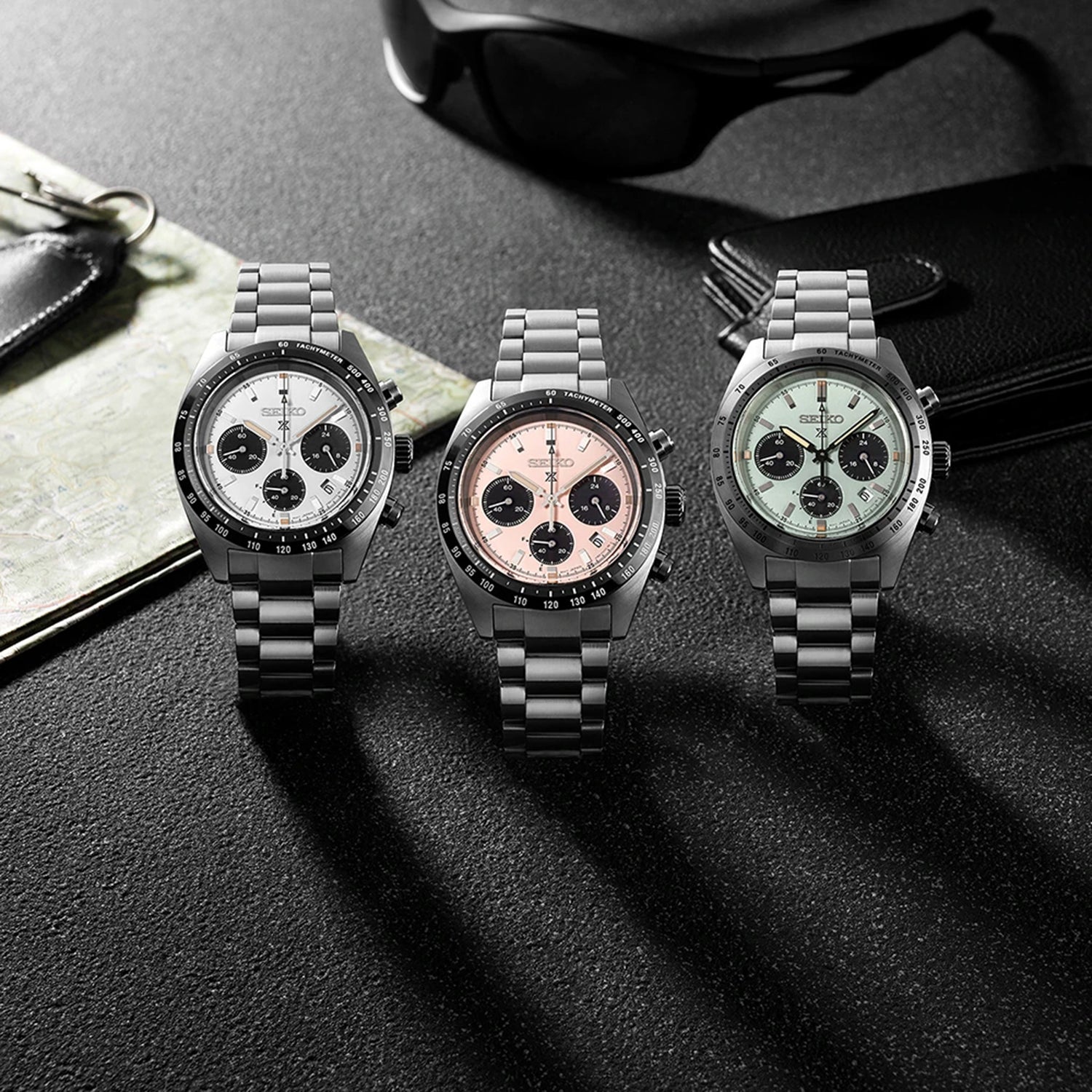 Prospex Men Solar White Dial Chronograph Stainless Steel Watch SSC961P1