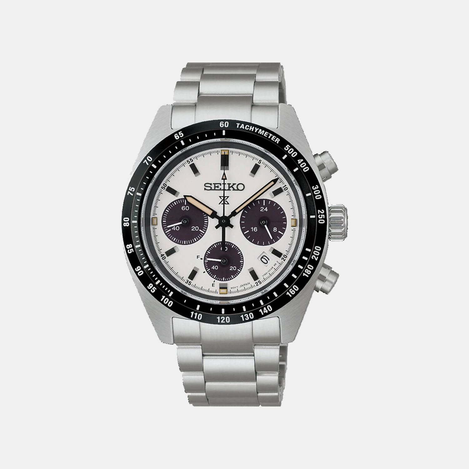 Prospex Men Solar White Dial Chronograph Stainless Steel Watch SSC961P1