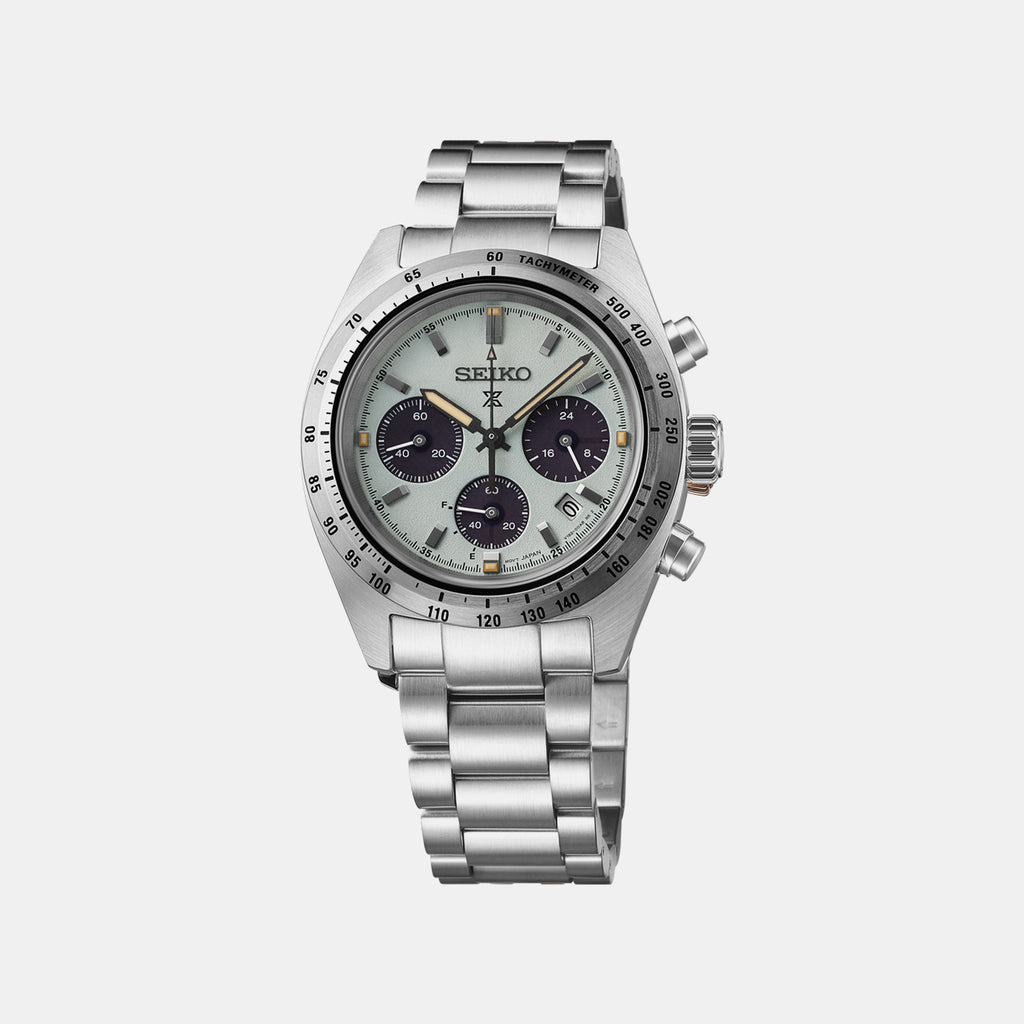 Prospex Men Solar Green Dial Chronograph Stainless Steel Watch SSC965P1