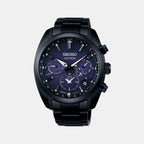 Seiko Round Blue Chronograph watch