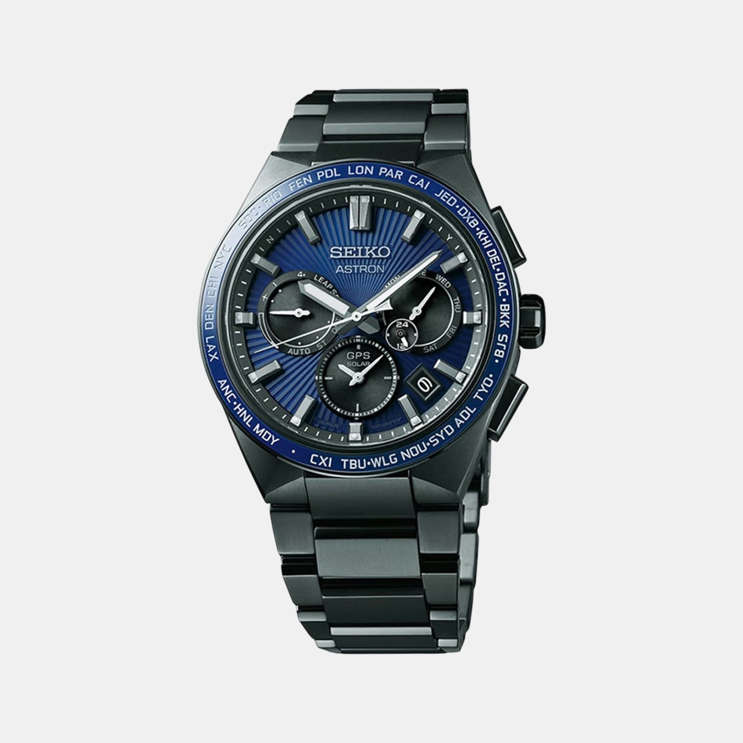 Astron Men Solar Blue Dial Chronograph Limited Edition Watch SSH121J1