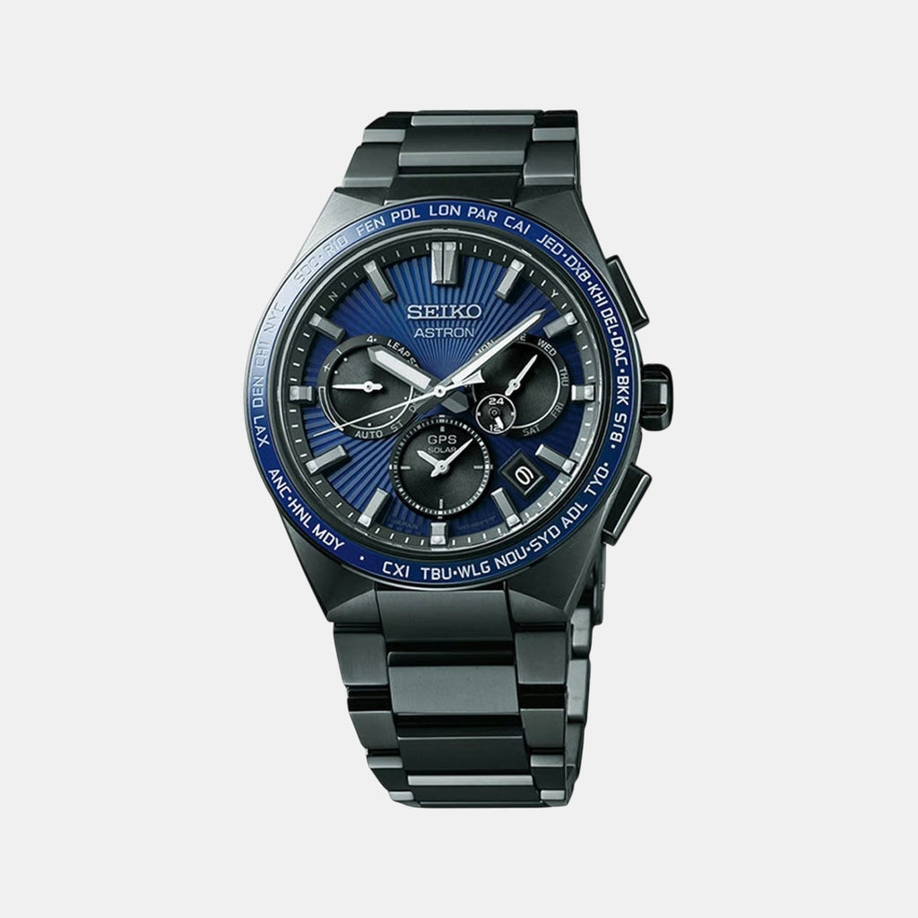 Astron Men Solar Blue Dial Chronograph Limited Edition Watch SSH121J1