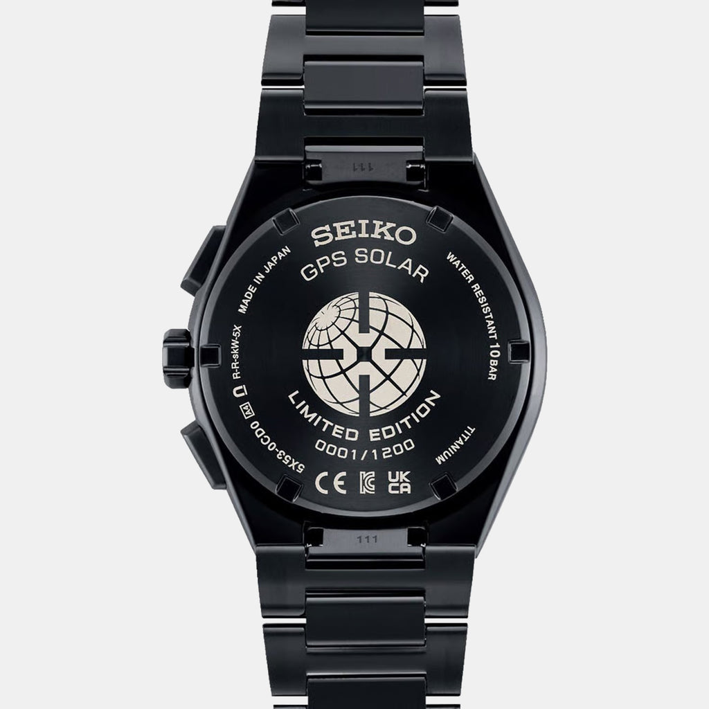 Astron Men 'Redshift' GPS Solar 5X Dual-Time Chronograph Limited Edition Watch SSH137J1