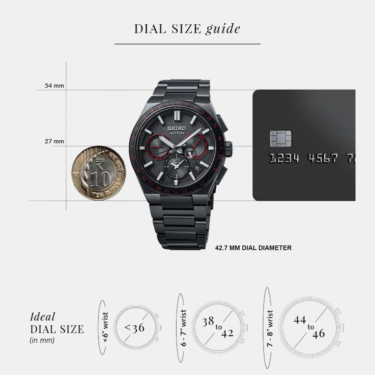 Astron Men Solar Black Dial Chronograph Stainless Steel Watch SSH137J1