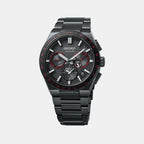 Seiko Round Black Chronograph watch