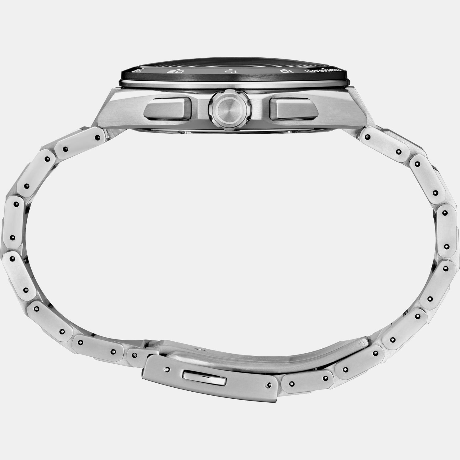 Astron Men Solar Sparkling Blue Dial Chronograph Stainless Steel Watch SSH153J1