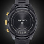 Speedtimer Men Solar Black Dial Chronograph Stainless Steel Watch SSH169J1